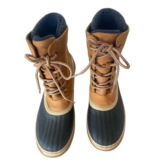 SOREL Slimpack III Lace Boot Waterproof Women's 10 EU 41 Tan/Black Worn Once!