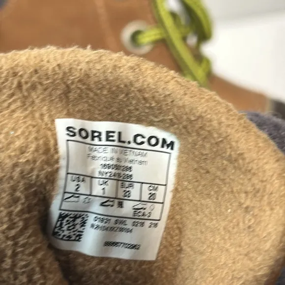Sorel Slimpack ll  Brown Winter Boots Size 2