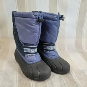 Sorel Snow Boots Blue Black Kids Size 4