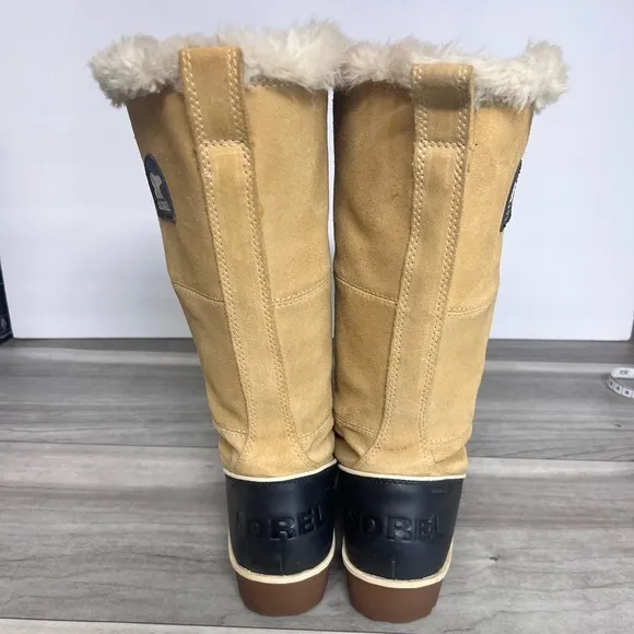 Sorel Tivoli High II waterproof Faux Fur Boots Womens 7.5 Cute Chic Rain Sexy