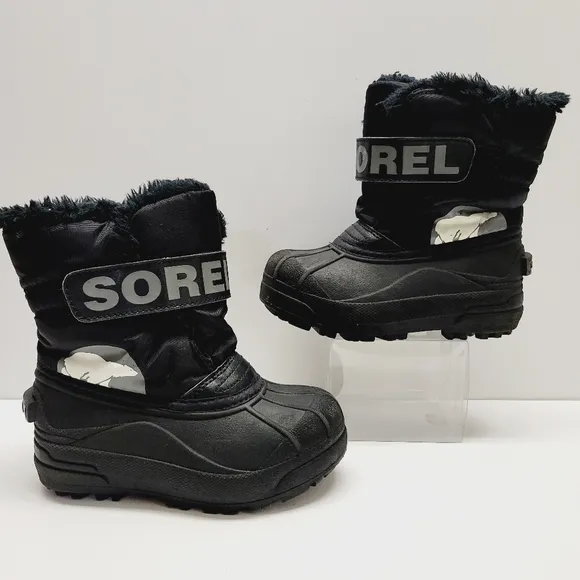 Sorel Toddler's Snow Commander Boots Black Size 11