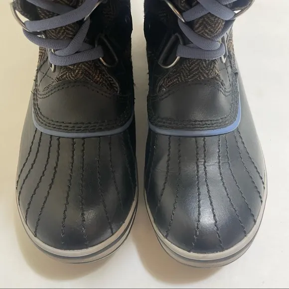 Sorel Tofino Brown Herringbone Snow Boots 7