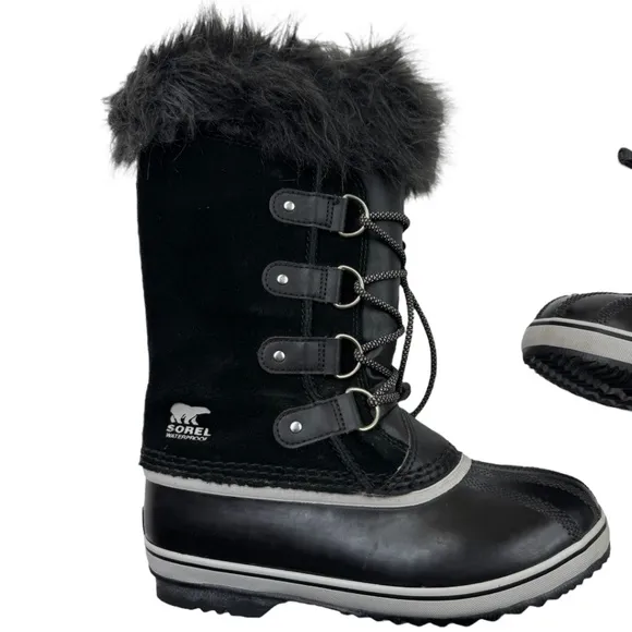 Sorel Waterproof Boots Joan of Arctic Black NY1966-013