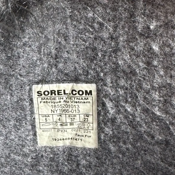 Sorel Waterproof Boots Joan of Arctic Black NY1966-013