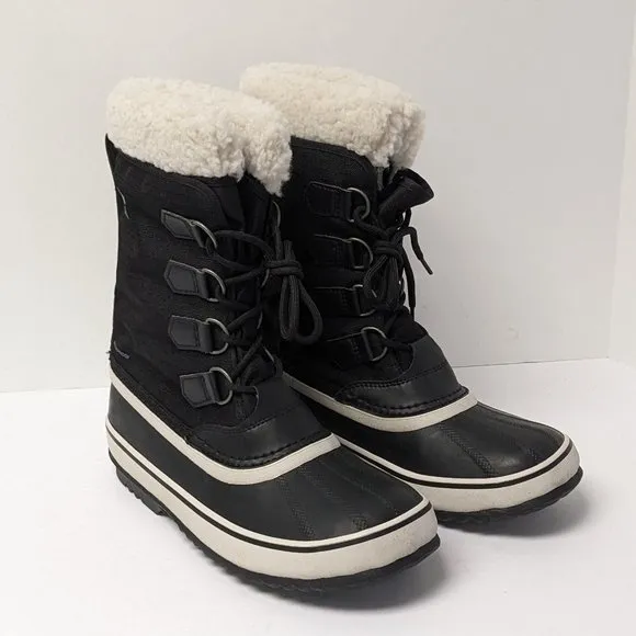 Sorel Winter Carnival Waterproof Snow Boots, Black, Women's 9.5 M
