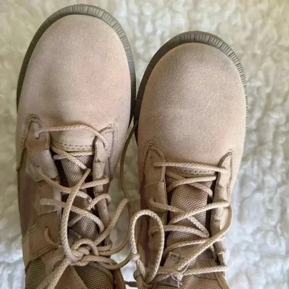 Sorel Women’s Caribou OTM Natural Combat Winter Boots Size 8