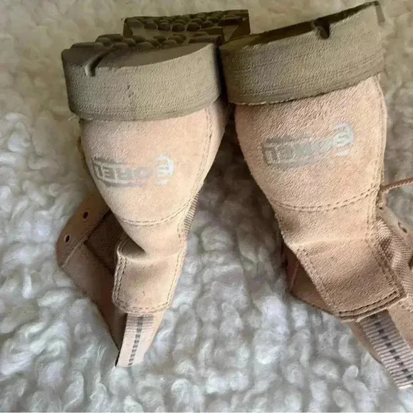 Sorel Women’s Caribou OTM Natural Combat Winter Boots Size 8