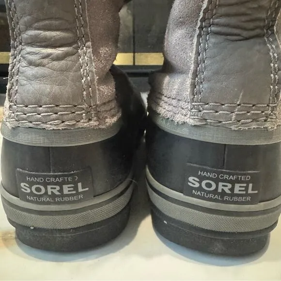 Sorel Women's Joan of Arctic Waterproof Grey Tall Winter Boots Size 9