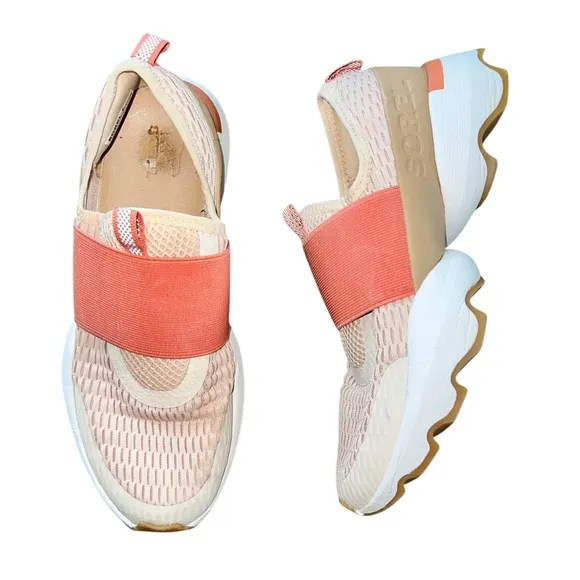 Sorel Women's Kinetic Impact Strap Shoes in Peach