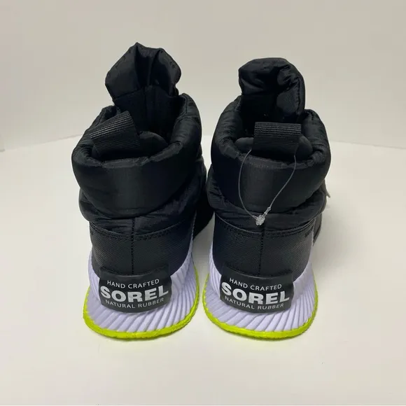 Sorel Women’s out N About III Puffy Zip waterproof Insulated Black Boots Size 8