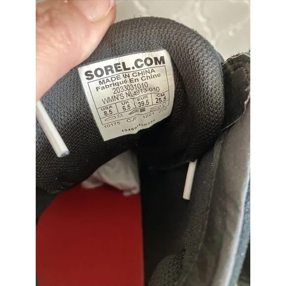 Sorel Womens Out N About Wedge Bootie Black Suede Size 8.5 M