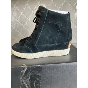 Sorel Womens Out N About Wedge Bootie Black Suede Size 8.5 M