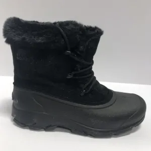Sorel Women’s Snow Angel, Black Waterproof Winter Boots, Size 9M
