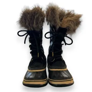 Sorel Joan of Arctic Tall Boots Black and Quarry