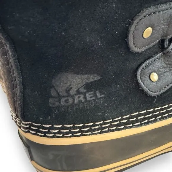 Sorel Joan of Arctic Tall Boots Black and Quarry