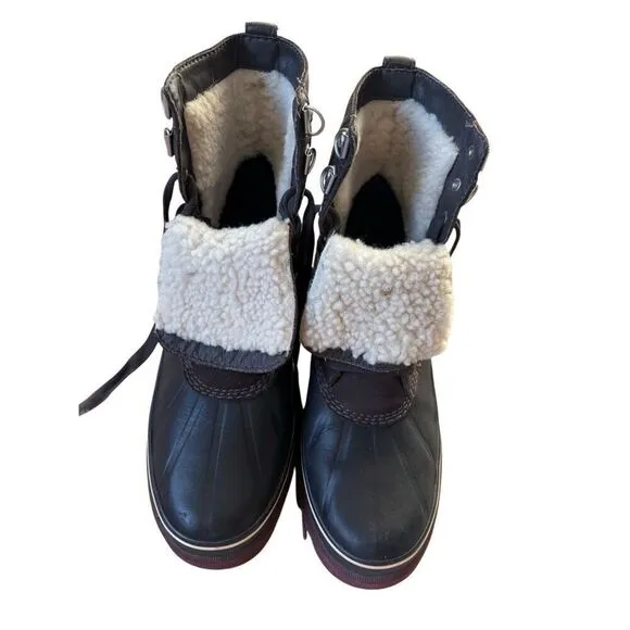 Sorel MEN'S CARIBOU STORM BOOTS size 11 Waterproof Winter leather