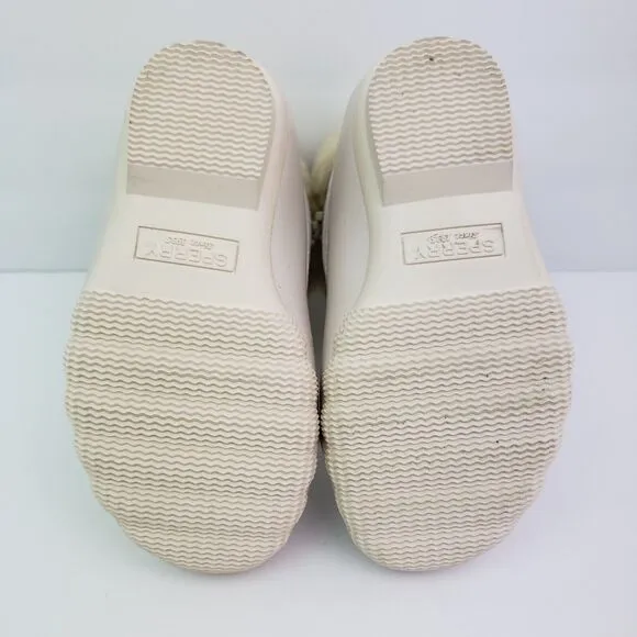 Sperry Alpine Saltwater Toddler Sz 7 Pearl Faux Shearling Waterproof Duck Boots