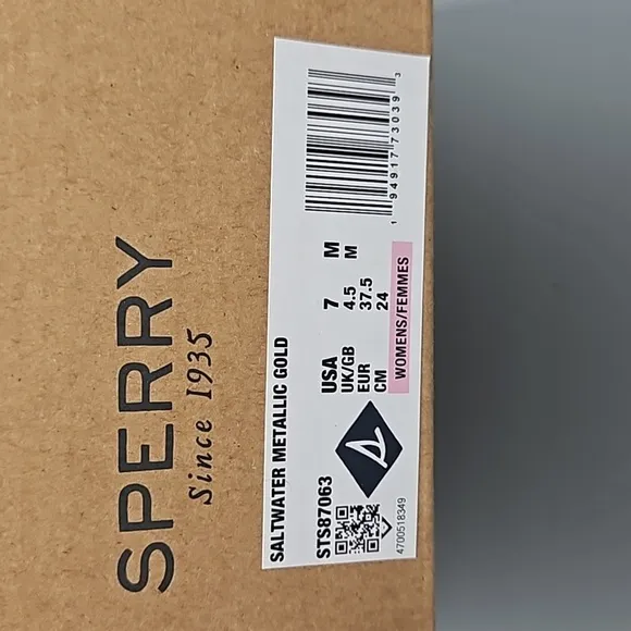 Sperry Saltwater Metallic Pink Duck Boots Size: 7M NIB