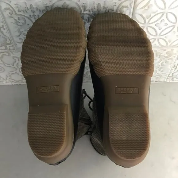 Sperry Saltwater Tassel Corduroy Duck Boots Women's sz 6