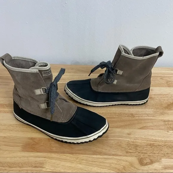 Sperry Suede Schooner Slouch Duck Boots, Size 7