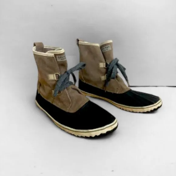 Sperry Suede Schooner Slouch Duck Boots, Size 7