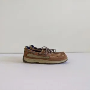 Sperry Top-sider Boys Lanyard Leather Loafers Size 5.5M