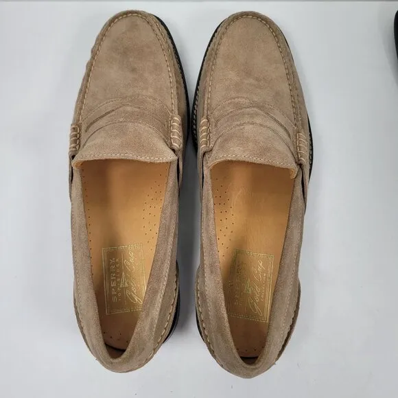 Sperry Top-Sider Gold Cup Men's Light Brown Penny Loafers 0873703 US Size 11M