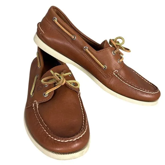 Sperry Top-Sider Men's Boat Shoes Leather A/O Two Eye Varsity Size 12M
