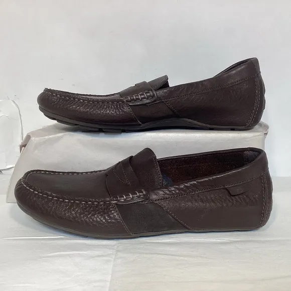 Sperry Top-sider Men's Brown Leather Driving Penny Loafers size 10.5
