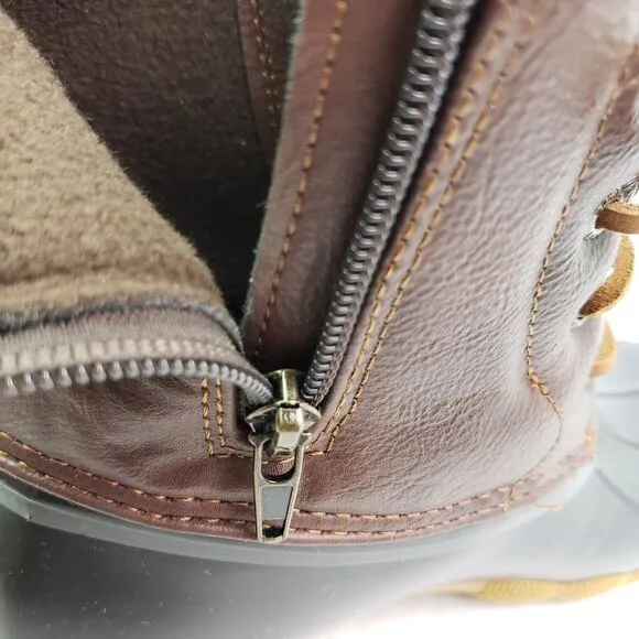 Sperry Top Sider Saltwater Toddler Size 13 Brown Leather Waterproof Duck Boot