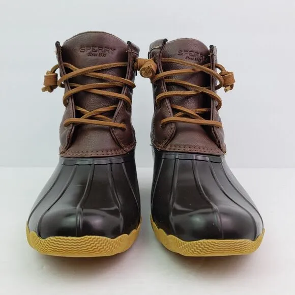 Sperry Top Sider Saltwater Toddler Size 13 Brown Leather Waterproof Duck Boot
