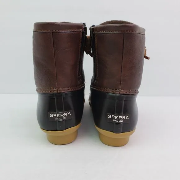 Sperry Top Sider Saltwater Toddler Size 13 Brown Leather Waterproof Duck Boot