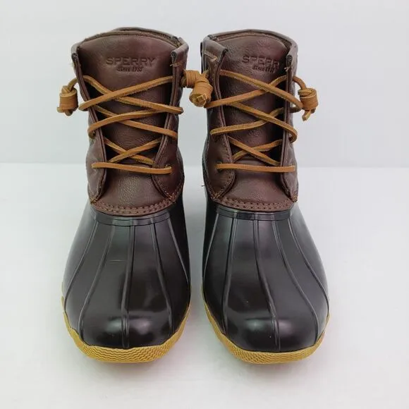 Sperry Top Sider Saltwater Toddler Size 13 Brown Leather Waterproof Duck Boot