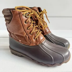 Sperry Boys' Top-Sider Avenue Waterproof Duck Boot In Tan/Brown Size 4 Big Kids