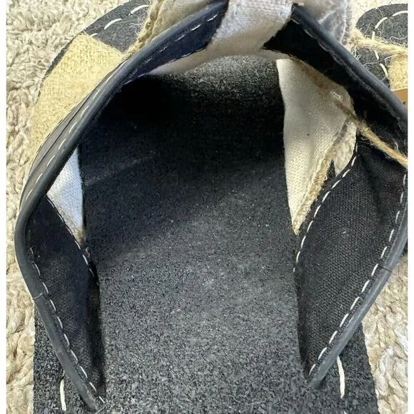 SPLAFF Eco Conscious Hipster Sandals Recycled Tires Tubes Hemp Slip Ons Sz 6 NEW