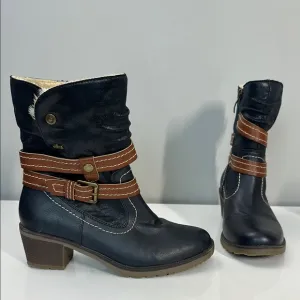 Spring Step Boisa Navy Boots Size 38(7.5-8)