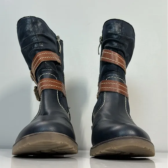 Spring Step Boisa Navy Boots Size 38(7.5-8)