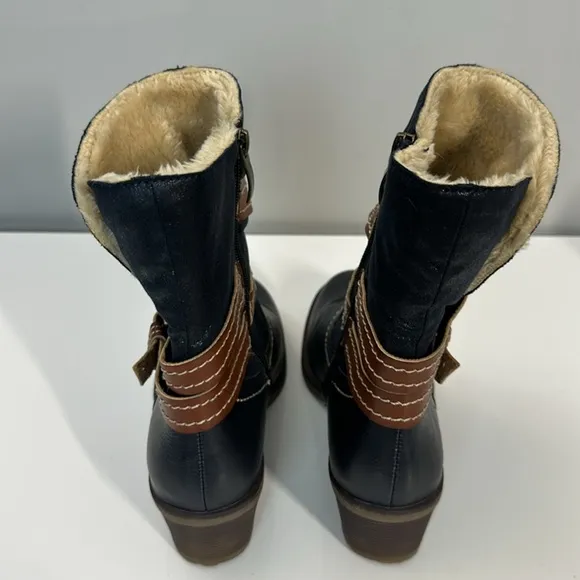 Spring Step Boisa Navy Boots Size 38(7.5-8)