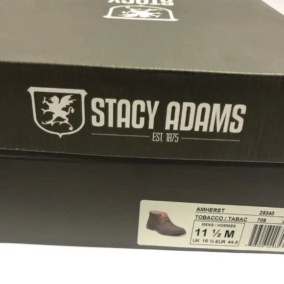 Stacy Adams Men’s Amherst Brown Suede Ankle Boots Size 11.5M