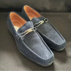 Stacy Adam’s Men's Suede Loafers in Navy Blue