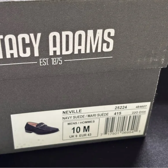 Stacy Adam’s Men's Suede Loafers in Navy Blue