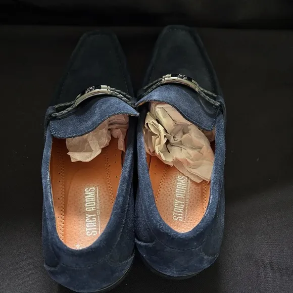 Stacy Adam’s Men's Suede Loafers in Navy Blue
