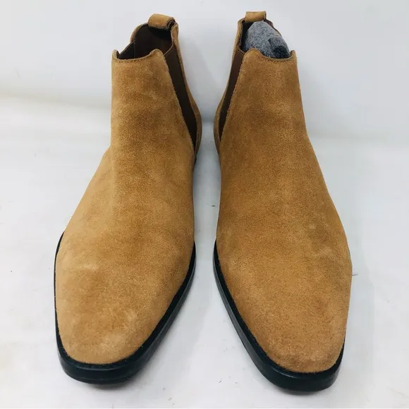 Sterling Sewn Tan Suede Chelsea Boots