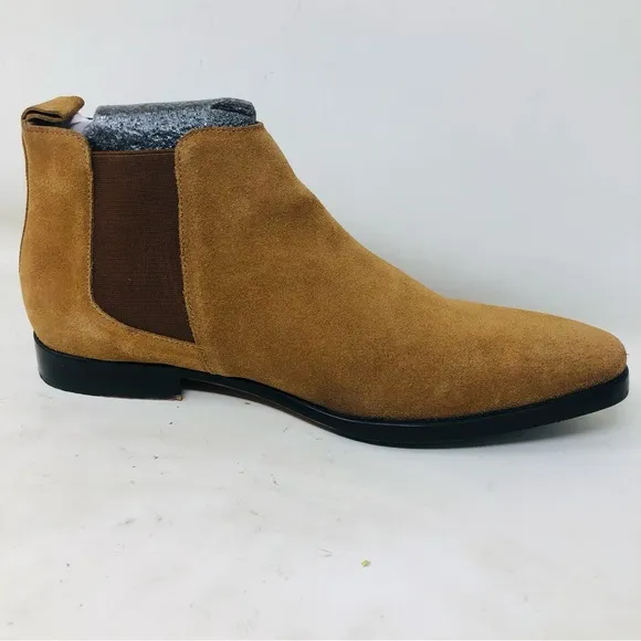 Sterling Sewn Tan Suede Chelsea Boots