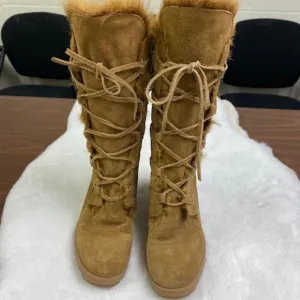 Steve Madden‎ Alaskan Suede Wedge Boots, size 6.5