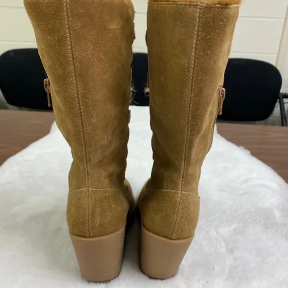 Steve Madden‎ Alaskan Suede Wedge Boots, size 6.5