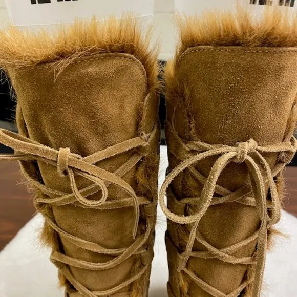 Steve Madden‎ Alaskan Suede Wedge Boots, size 6.5