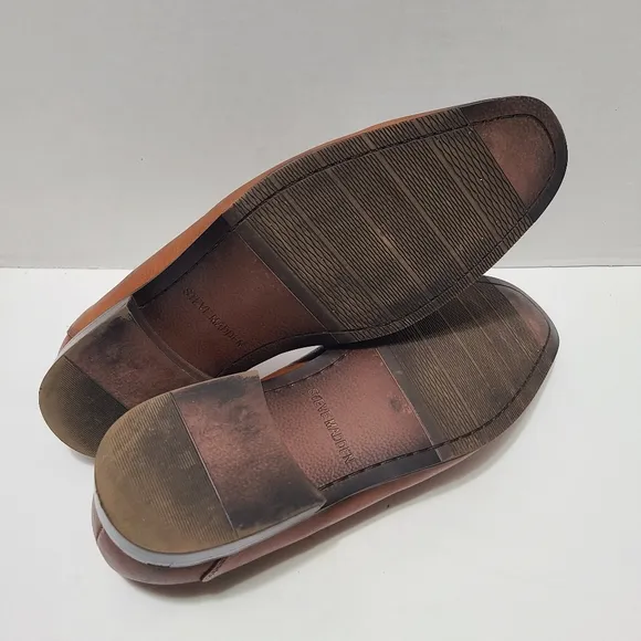 Steve Madden Archee Men's Brown Leather Loafers Size 8.5