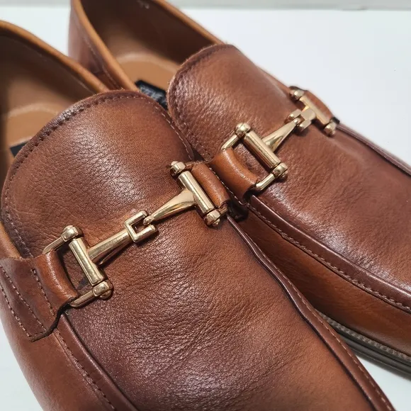 Steve Madden Archee Men's Brown Leather Loafers Size 8.5