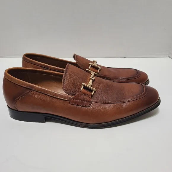 Steve Madden Archee Men's Brown Leather Loafers Size 8.5